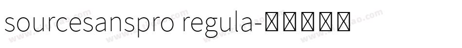 sourcesanspro regula字体转换